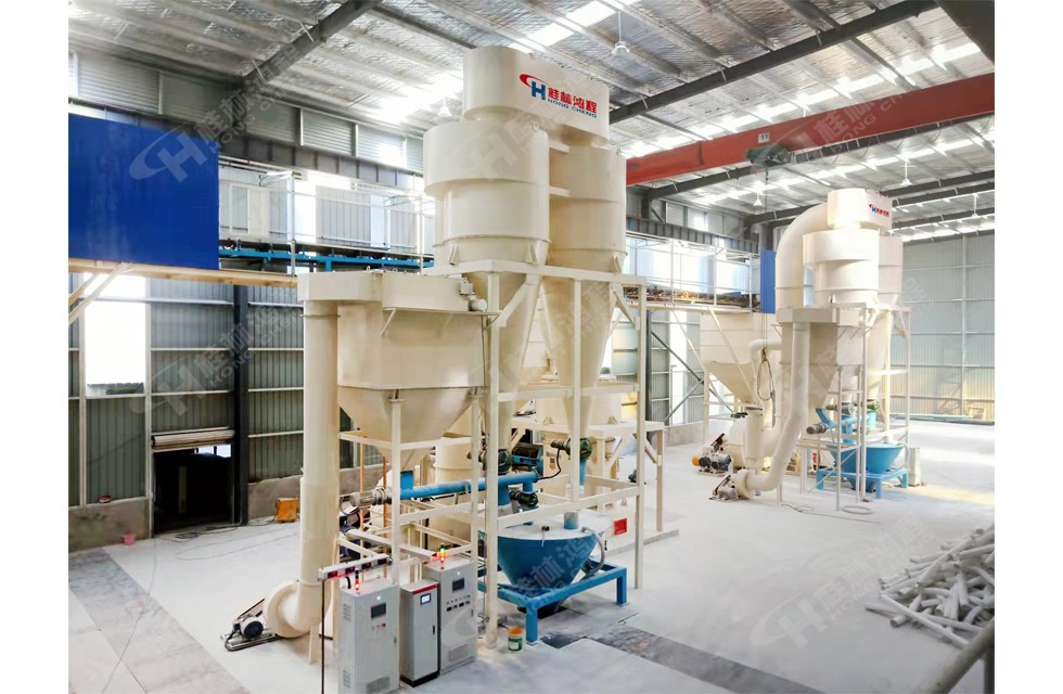 雷蒙磨325碳酸鈣產量：鴻程HC1900大型雷蒙磨客戶實例